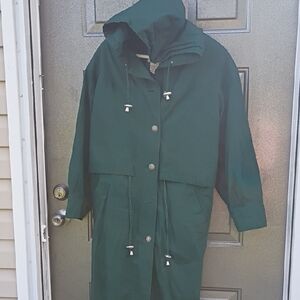 Forenza Green Hooded Women's Jacket Size 16